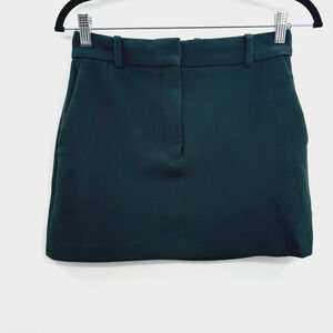 Artizia Babaton Stretch Crepe Mini Skirt Sz 2 Emerald Green Office Event Holiday